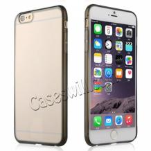 Ултра тънък силиконов калъф / гръб / TPU Ultra Thin за Apple iPhone 6 Plus / iPhone 6S Plus - прозрачен / сив