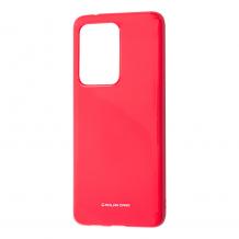 Силиконов калъф / гръб / Molan Cano Glossy Jelly Case за Samsung Galaxy S20 Ultra - розов / гланц / брокат