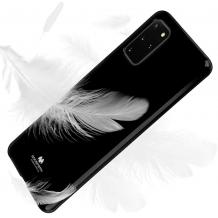 Луксозен силиконов калъф / гръб / TPU Mercury GOOSPERY Jelly Case за Samsung Galaxy S20 Plus - черен