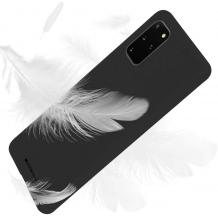 Луксозен силиконов калъф / гръб / TPU Mercury GOOSPERY Soft Jelly Case за Samsung Galaxy S20 Plus - черен