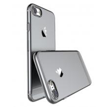 Луксозен силиконов калъф / гръб / TPU USAMS Primary Series за Apple iPhone 7 Plus - прозрачен / черен