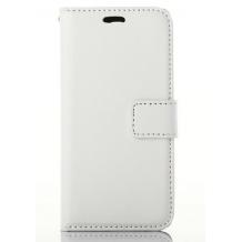 Кожен калъф Flip тефтер Flexi със стойка за Alcatel One Touch Idol 2 OT-6037K - бял