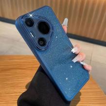 Луксозен силиконов калъф / кейс / Sparkle Case TPU за Huawei Pura 70 - син / брокат