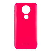 Силиконов калъф / гръб / Molan Cano Glossy Jelly Case за Nokia 6.2 / Nokia 7.2 - розов / гланц / брокат