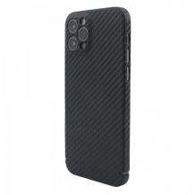 Луксозен гръб Carbon за Apple iPhone 12 Pro Max 6.7" - черен / Carbon
