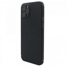 Луксозен гръб Carbon за Apple iPhone 12 Pro Max 6.7" - черен / Carbon