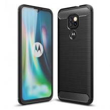 Силиконов калъф / гръб / TPU за Motorola Moto E7 - черен / carbon