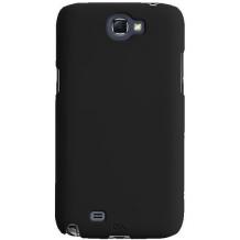 Луксозен силиконов предпазен гръб за Samsung Galaxy Note 2 N7100 / Case-Mate Barely There - черен