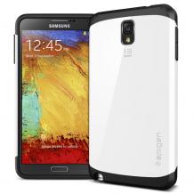 Tвърд гръб / капак / SGP Spigen SLIM ARMOR за Samsung Galaxy Note 4 N910 / Samsung Note 4 - бял