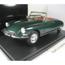 Метална кола Citroen DS 19 Convertible 1963 metallic-green - WHITE BOX 1:24