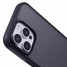Луксозен гръб / кейс / X-Level Frosted Sand Series за Apple iPhone 16 Pro Max (6.9) - черен