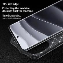 Луксозен силиконов калъф / кейс / TPU Auto Focus за Xiaomi Redmi Note 14 Pro - черен / Carbon