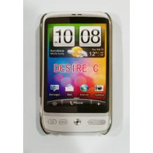 Ултра тънък заден предпазен капак за HTC Desire C - прозрачен сив