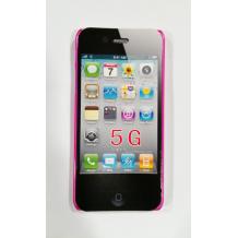 Ултра тънък заден предпазен капак за Apple iPhone 5 - Розов