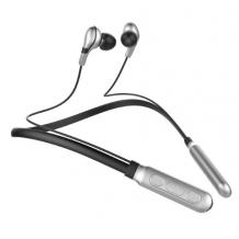 Стерео Bluetooth / Wireless слушалки BASEUS E16 Encok Neck Hung /sport/ - черни със сребристо