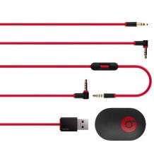 Оригинални стерео слушалки с микрофон и управление на звука Beats by Dr. Dre Studio Over Ear 2.0 за iPhone, iPod и iPad - червен