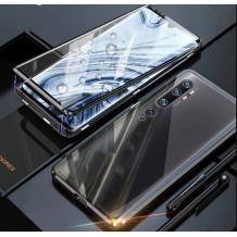 Магнитен калъф Bumper Case 360° FULL за Xiaomi Mi Note 10 / Mi Note 10 Pro - прозрачен / черна рамка