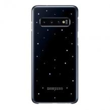 Оригинален гръб LED Cover EF-KG973CBEGW за Samsung Galaxy S10 - черен