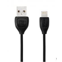 Оригинален USB кабел REMAX Lesu RC-050i 1m / USB Charging Data Cable за Apple iPhone 5 / iPhone 5S / iPhone SE / iPhone 6 / iPhone 6 Plus / iPhone 7 / iPhone 7 Plus - черен
