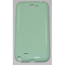 Силиконов калъф / гръб / ТПУ за Samsung Galaxy Note II Note2 N7100 - светло зелен / гланц