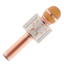 Микрофон / Bluetooth Wireless Microphone Hifi Speaker WS-858 - Rose Gold