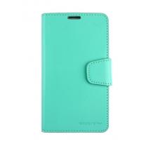 Луксозен кожен калъф Flip тефтер със стойка Mercury Goospery Sonata Diary Case за Samsung Galaxy Note 4 N910 / Samsung Note 4 - зелен