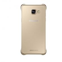 Оригинален твърд гръб Clear Cover EF-QA510C за Samsung Galaxy A5 2016 A510 - прозрачен със златист кант