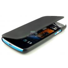 Kожен калъф Flip Cover за HTC Desire 500 - черен