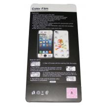 Скрийн протектор / Screen protector лице и гръб за Apple Iphone 5 / 5S - цветен череп