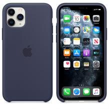 Оригинален гръб Silicone Cover за Apple iPhone 11 Pro Max 6.5" - тъмно син