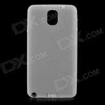 Силиконов калъф / гръб / TPU за Samsung Galaxy Note 3 - матиран прозрачен