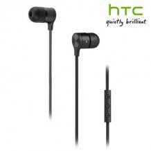 Оригинални стерео слушалки / Stereo Handsfree / за HTC - черни / 3.5 mm