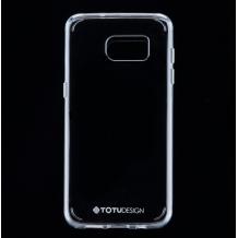 Луксозен силиконов калъф / гръб / TPU TOTU Design Clear Series за Samsung Galaxy S7 Edge G935 - прозрачен