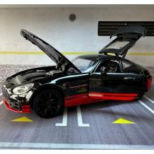 Колекционерска метална кола Mercedes Benz GTR sports - черен металик 1:24