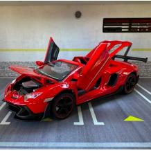 Метална кола с отварящи се врати капаци светлини и звуци Lamborghini Aventador LP700-4 1:32