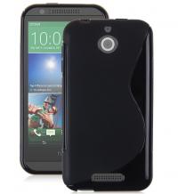 Силиконов калъф / гръб / TPU S-Line за HTC Desire 510 - черен