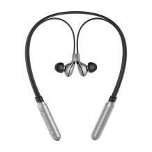 Стерео Bluetooth / Wireless слушалки BASEUS E16 Encok Neck Hung /sport/ - черни със сребристо
