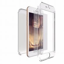 Луксозен силиконов калъф / гръб / TPU 360° за Apple iPhone 6 / iPhone 6S - прозрачен