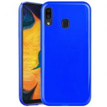 Силиконов калъф / гръб / TPU NORDIC Jelly Case за Samsung Galaxy A40 - син