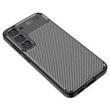Луксозен силиконов калъф / гръб / TPU case Auto Focus за Samsung Galaxy S23 5G - черен кейс / Carbon