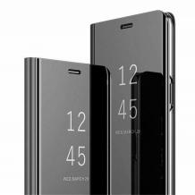 Луксозен калъф Clear View Cover с твърд гръб за Huawei P30 Lite - черен
