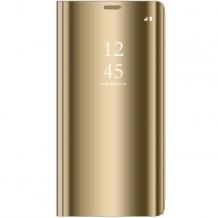 Луксозен калъф Clear View Cover с твърд гръб за Samsung Galaxy S9 Plus G965 - златист