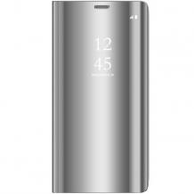 Луксозен калъф Clear View Cover с твърд гръб за Samsung Galaxy S9 Plus G965 - сребрист