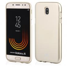 Луксозен силиконов калъф / гръб / TPU Mercury GOOSPERY Jelly Case за Samsung Galaxy J5 2017 J530 - златен