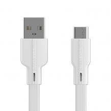 Оригинален USB кабел Proda Fons Series PD-B18a 2.1A Charging Data Cable / Type-C / 1.0м - бял