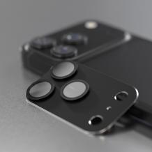 Високо качествен протектор Etteri за задна камера пълна защита за iPhone 17 Pro Max - Черен