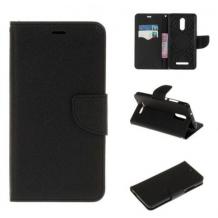 Кожен калъф Flip тефтер със стойка MERCURY Fancy Diary за Samsung Galaxy A02s - черен