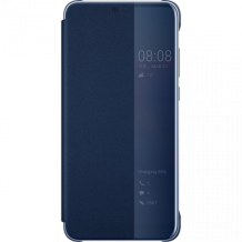 Луксозен калъф Smart View Cover за Huawei P30 Lite - тъмно син