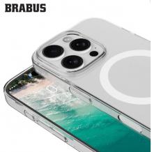 Луксозен гръб / кейс / BRABUS Royal Case с безжично зареждане MagSafe за Apple iPhone 16 Pro (6.3) - прозрачен