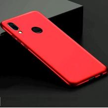 Силиконов калъф / гръб / TPU за Xiaomi Redmi Note 7 - червен / мат